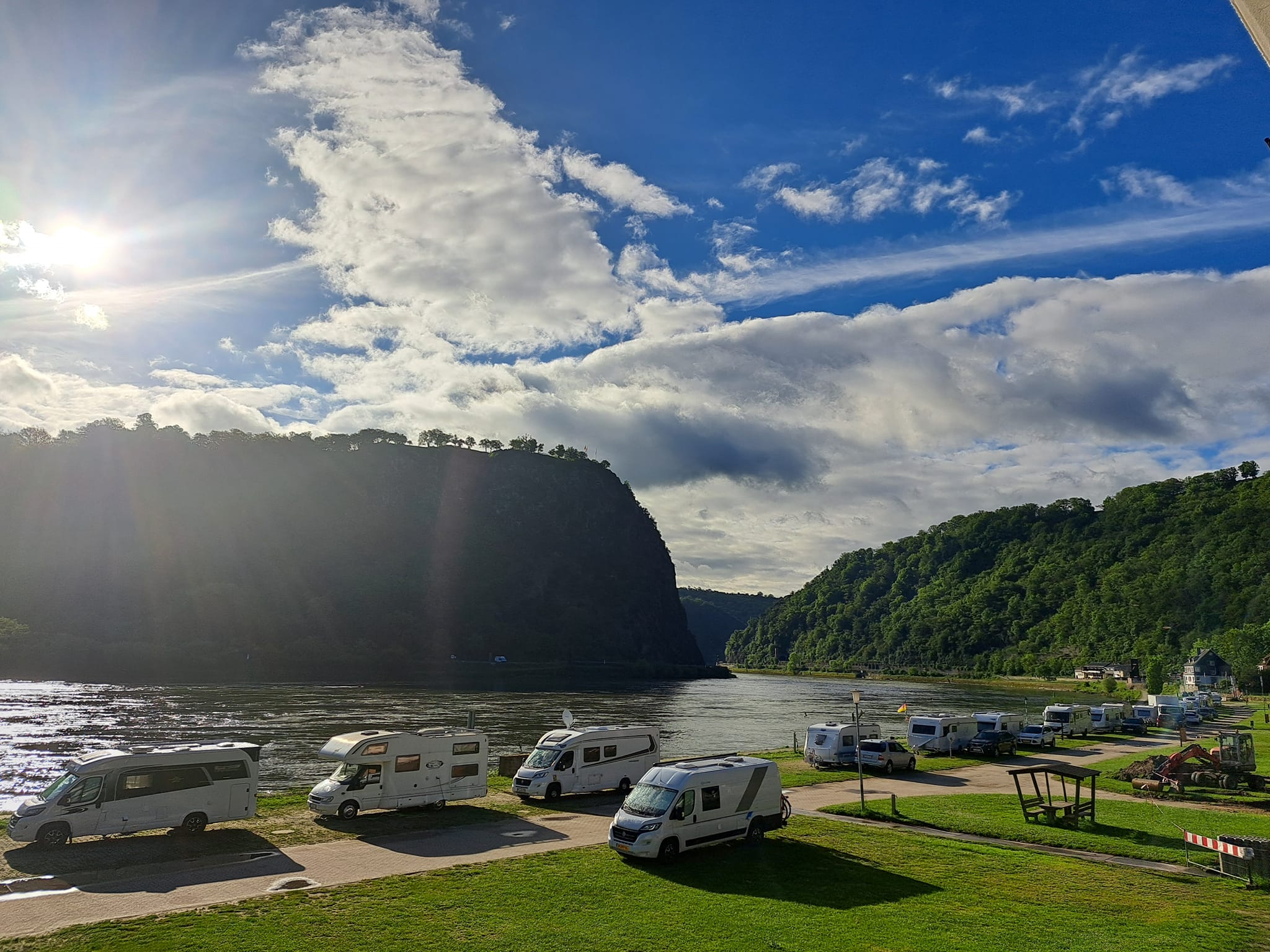 Stellplatz in der ersten Reihe